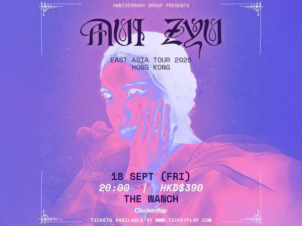買う mui zyu East Asia Tour 2026 - Hong Kong の上 Fri 18 Sep 2026